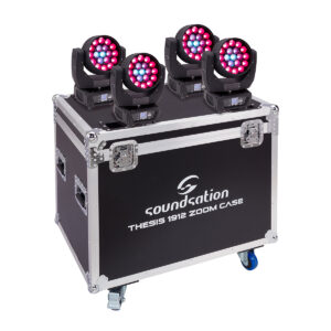 SOUNDSATION THESIS 1912 ZOOM SET 4 TESTA MOBILI CON FLIGHT CASE