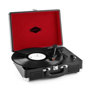 LENCO TT-115 Black Phono valigia a 3 velocità
