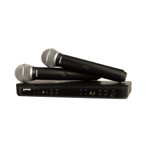 Shure BLX288E-PG58 Ricevitore, 2x trasmettitori a gelato