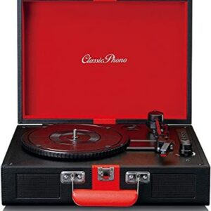 LENCO TT-110 Black Phono valigia a 3 velocità