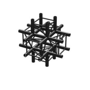 Beamz P30-C60 Truss 6 way X-junction BLK