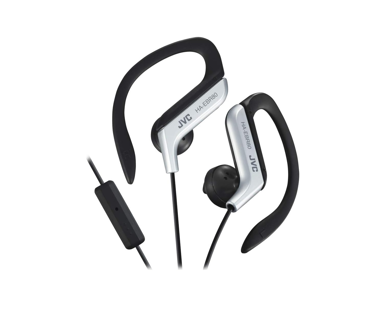 JVC Ha-Ebr80-S Sport Clip Earphones W/Microphone GREY