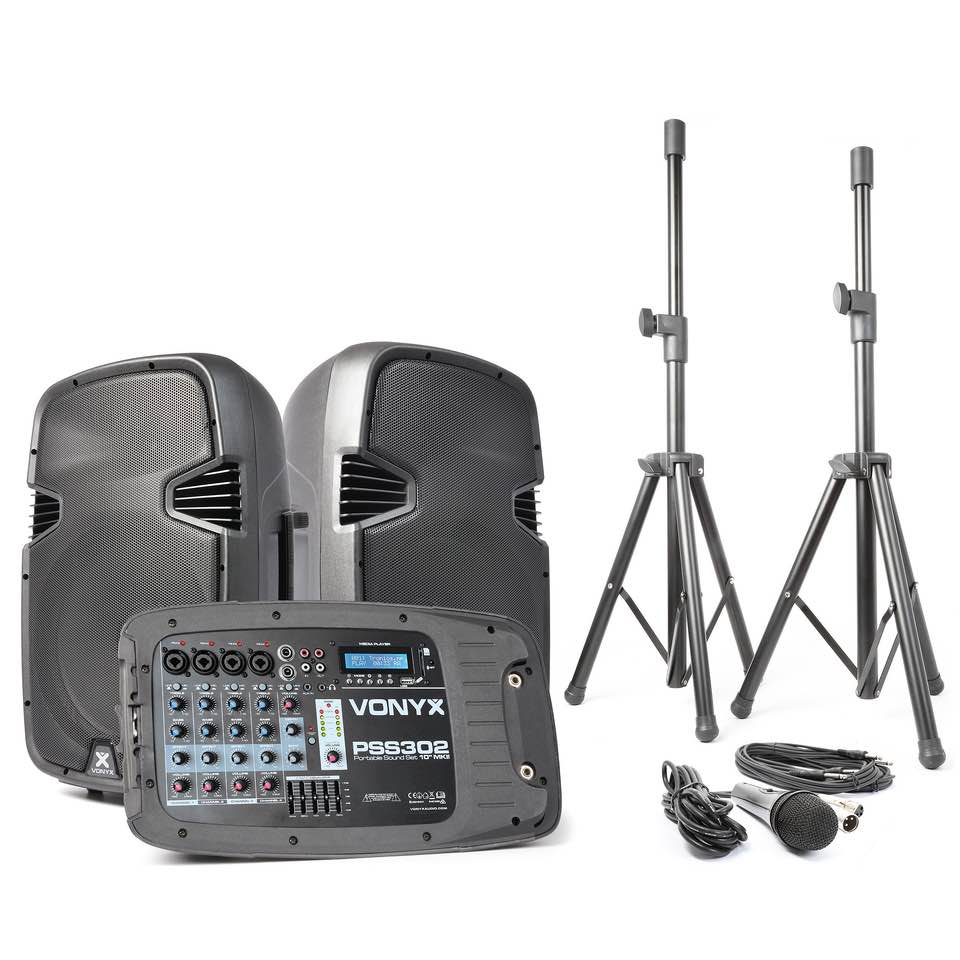 Vonyx PSS302 Port.Soundset 2x10 MP3/BT
