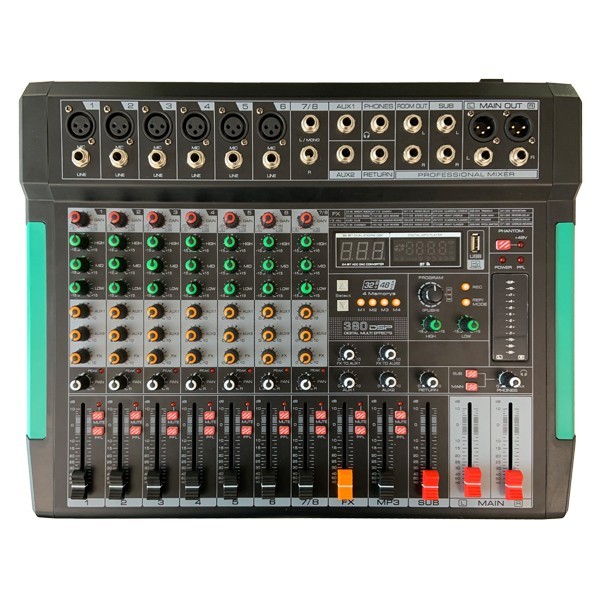 ZZIPP ZZMX8RBT MIXER 8 CANALI CON LETTORE MP3 BLUETHOOTE BLUETHOOT