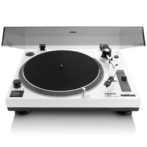 LENCO  L-3810 WHITE  Giradischi a trazione diretta con uscita USB