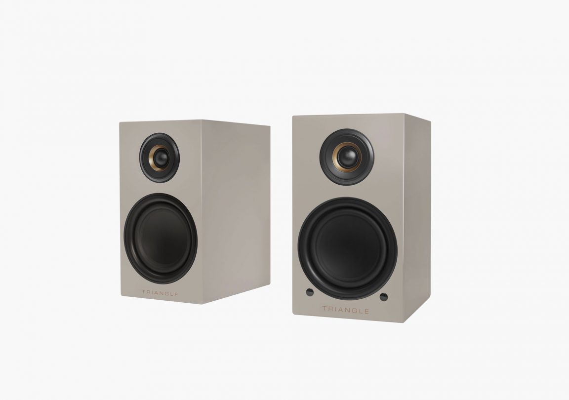 Triangle - Diffusori Attivi AIO TWIN - Diffusori da Libreria Wi-Fi & Bluetooth con Amplificatore 2x 50W - Audio HD - Ingressi PHONO/Piatto + TV Ottico