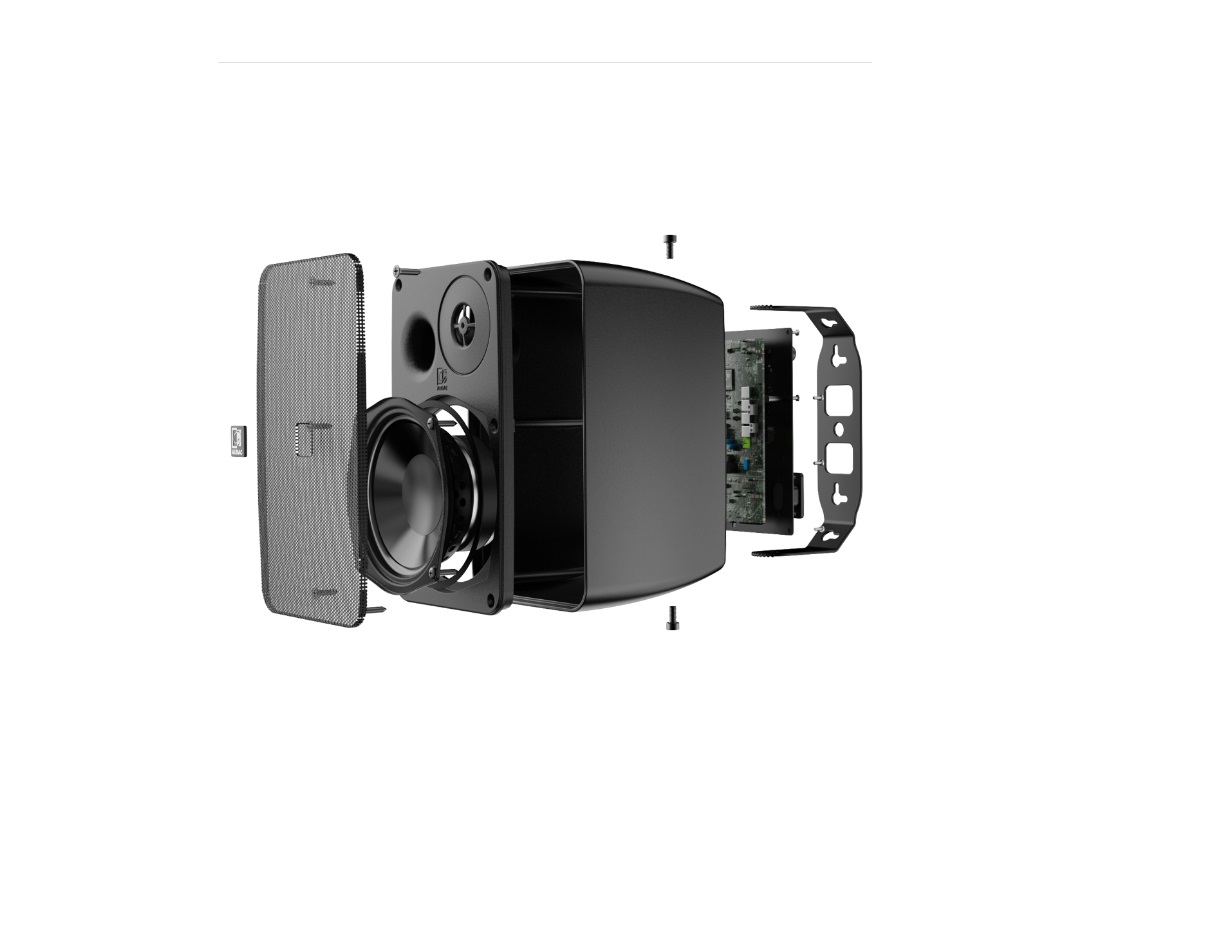 AUDAC ARES5A/W Sistema di altoparlanti attivi stereo a 2 vie - immagine 2