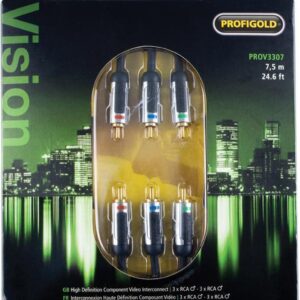 PROFIGOLD PROV3307 COMPONENT VIDEO CABLE 24K GOLD OFC