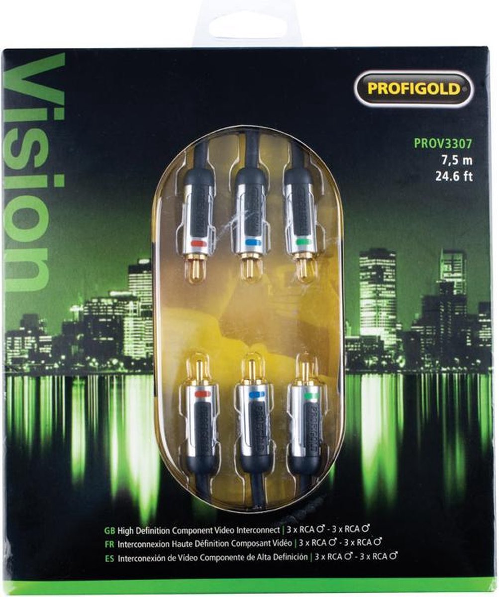 PROFIGOLD PROV3307 COMPONENT VIDEO CABLE 24K GOLD OFC