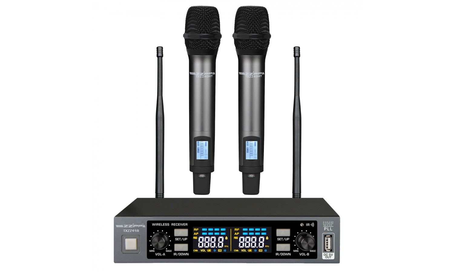 ZZIPP TXZZ412 Doppio Radiomicrofono Palmare